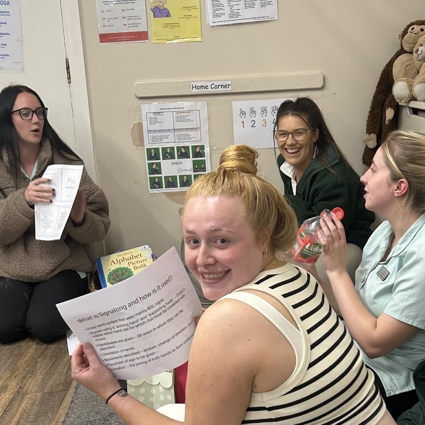 Shine A Light Day Nursery Oldham team meeting